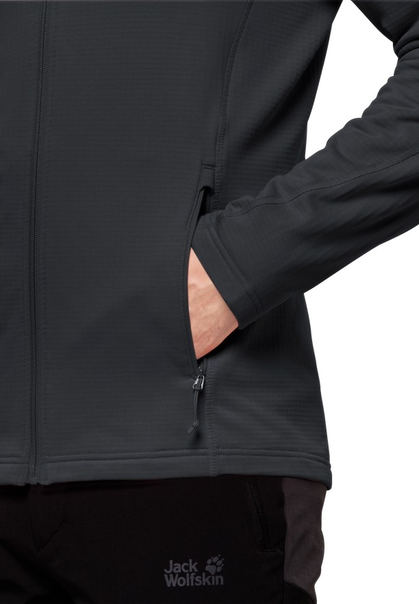 Black Men Jack Wolfskin Kolbenberg Fz Fleece Jackets | 28624219