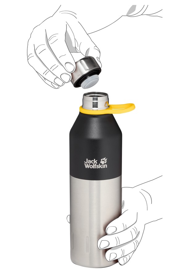 Black Men Jack Wolfskin Kole 0.35 Water Bottles | 16466589