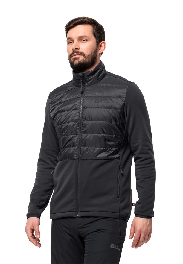 Black Men Jack Wolfskin Luntal 3in1 Jackets | 22235563