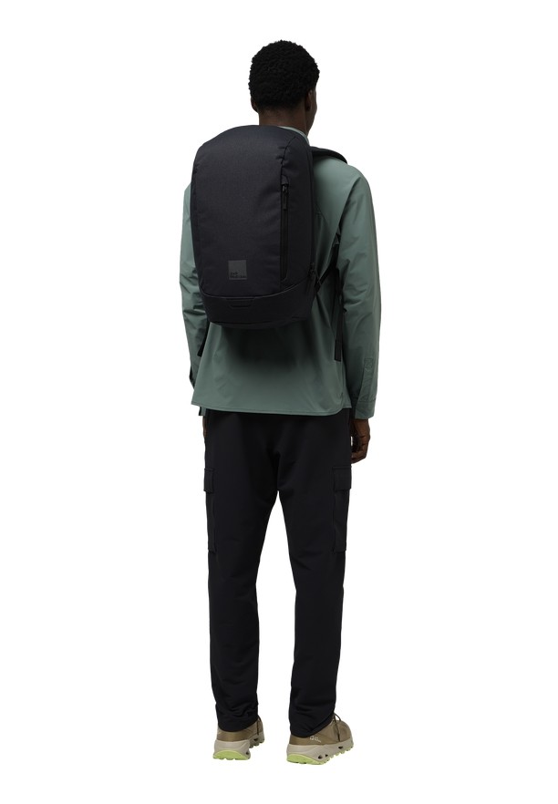 Black Men Jack Wolfskin Mainkai Laptop Backpacks | 11581898