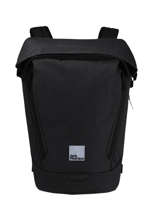 Black Men Jack Wolfskin Mainkai Rolltop Laptop Backpacks | 17726920