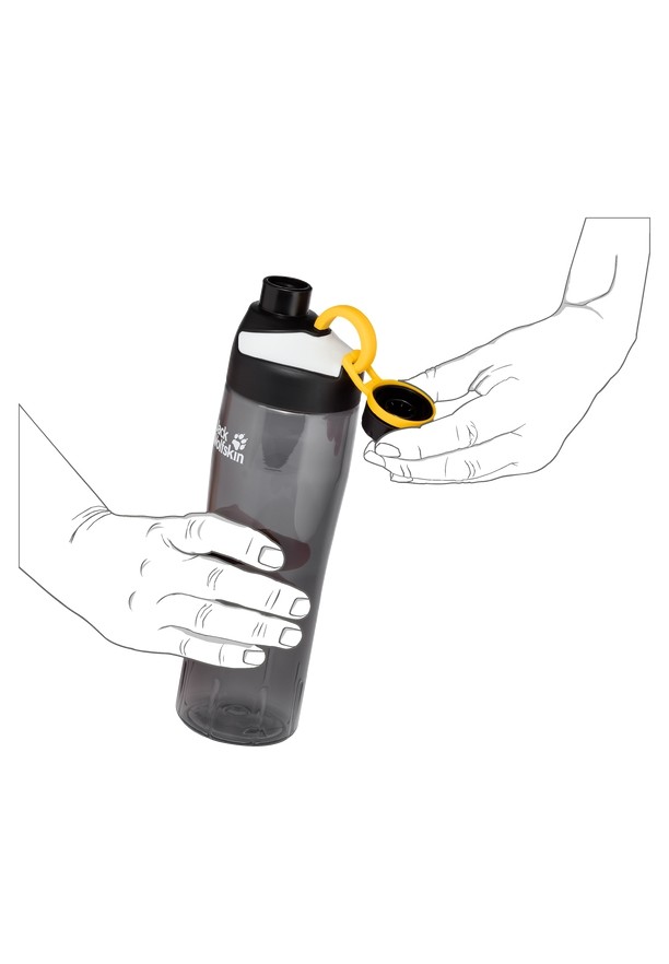 Black Men Jack Wolfskin Mancora 0.7 Water Bottles | 13036528