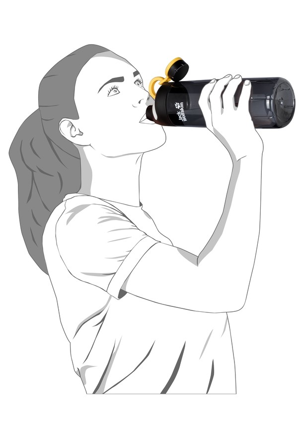 Black Men Jack Wolfskin Mancora 1.0 Water Bottles | 72115660