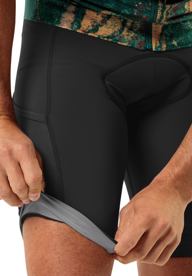 Black Men Jack Wolfskin Morobbia Bib Shorts | 43187741