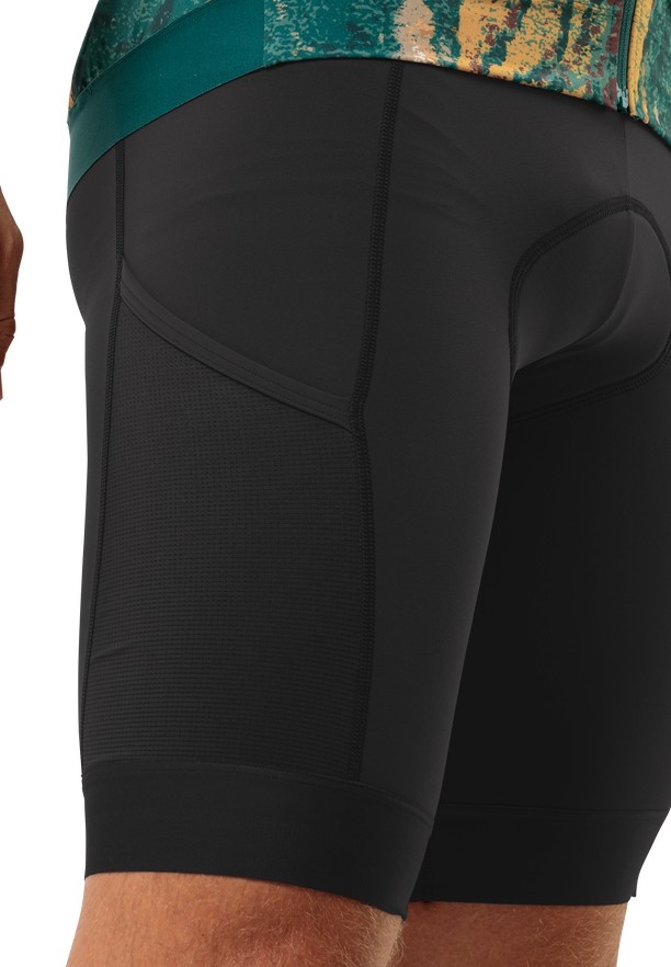 Black Men Jack Wolfskin Morobbia Bib Shorts | 43187741