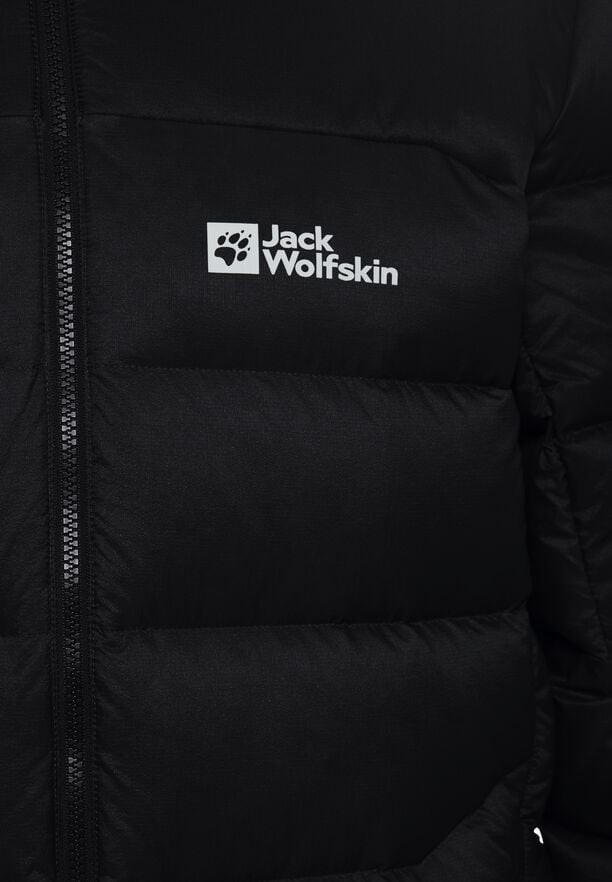 Black Men Jack Wolfskin Nebelhorn Hoody Down Jackets | 70903212