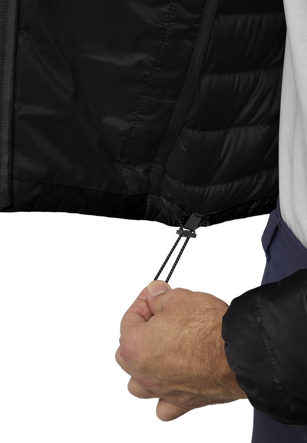 Black Men Jack Wolfskin Passamani Down Jackets | 97842114