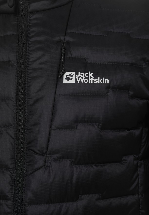 Black Men Jack Wolfskin Passamani Down Jackets | 97842114
