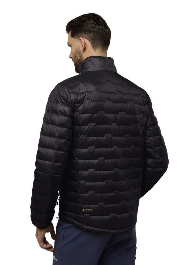Black Men Jack Wolfskin Passamani Down Jackets | 97842114