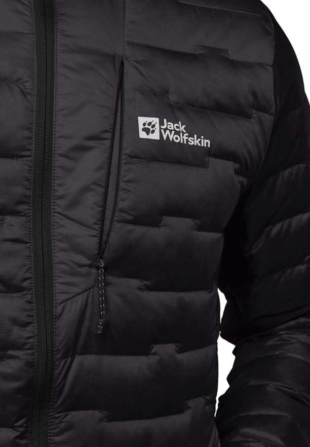 Black Men Jack Wolfskin Passamani Down Jackets | 97842114