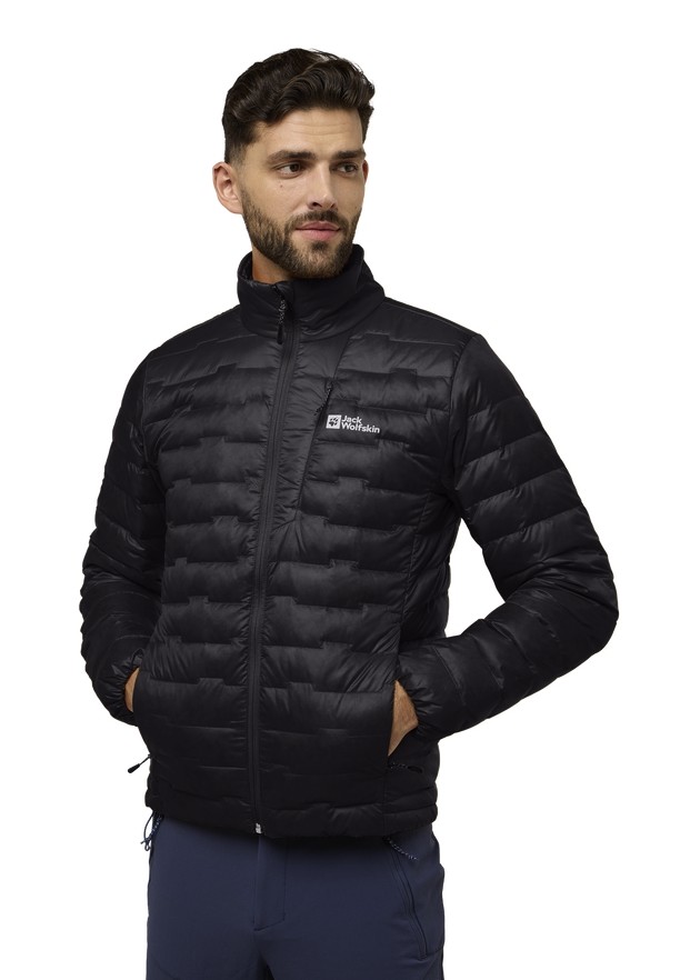 Black Men Jack Wolfskin Passamani Down Jackets | 97842114