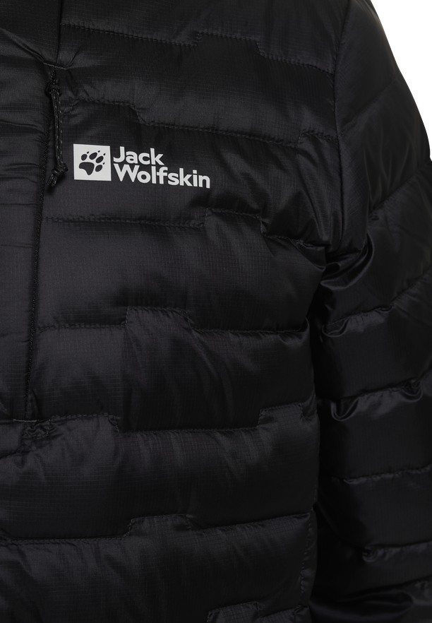 Black Men Jack Wolfskin Passamani Hoody Down Jackets | 36077023