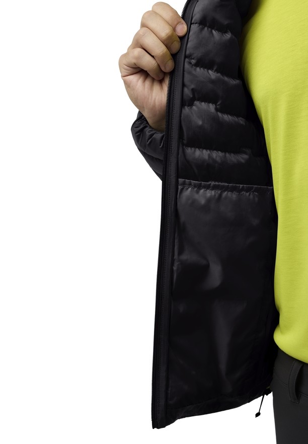 Black Men Jack Wolfskin Passamani Hoody Down Jackets | 36077023