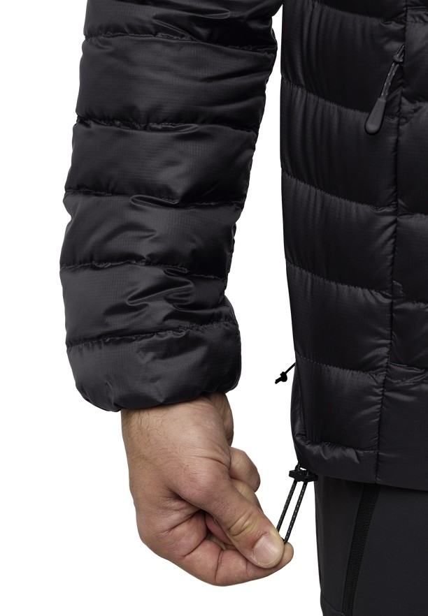 Black Men Jack Wolfskin Passamani Hoody Down Jackets | 36077023