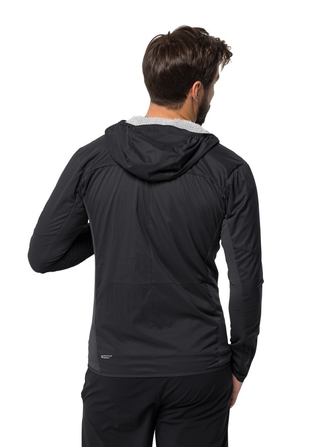 Black Men Jack Wolfskin Prelight Alpha Jackets | 40954947