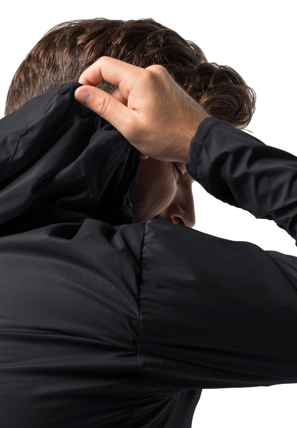 Black Men Jack Wolfskin Prelight Alpha Jackets | 40954947