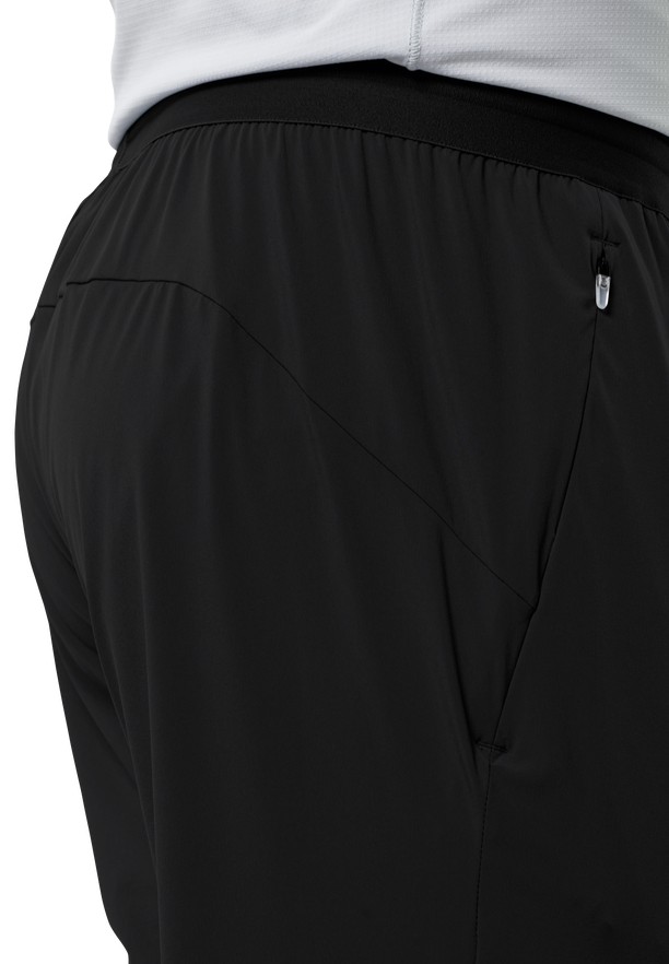 Black Men Jack Wolfskin Prelight Chill Hiking Pants | 76721665