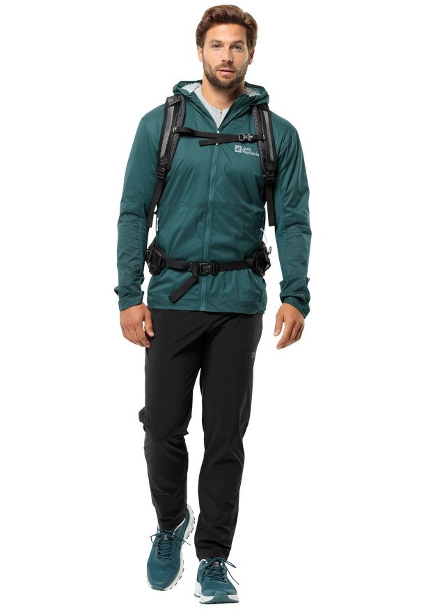 Black Men Jack Wolfskin Prelight Chill Hiking Pants | 76721665