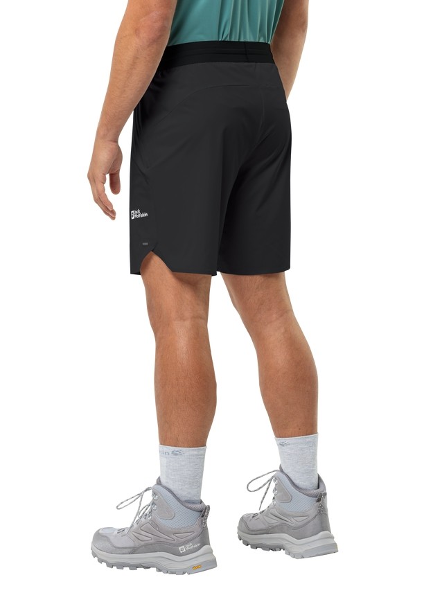 Black Men Jack Wolfskin Prelight Chill Shorts | 57369643