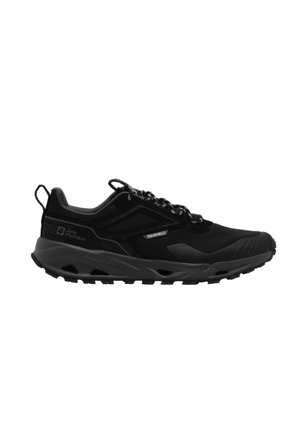 Black Men Jack Wolfskin Prelight Texashield Low Hiking Shoes | 55008203