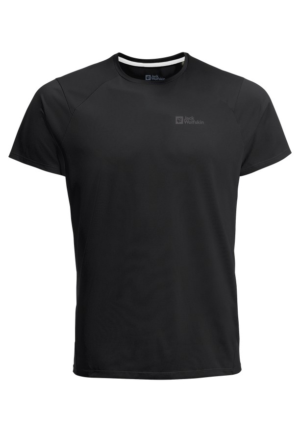 Black Men Jack Wolfskin Prelightrail T Shirts | 27650956