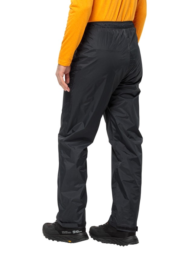 Black Men Jack Wolfskin Rainy Day Pants | 12169595