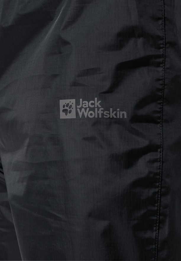 Black Men Jack Wolfskin Rainy Day Pants | 12169595