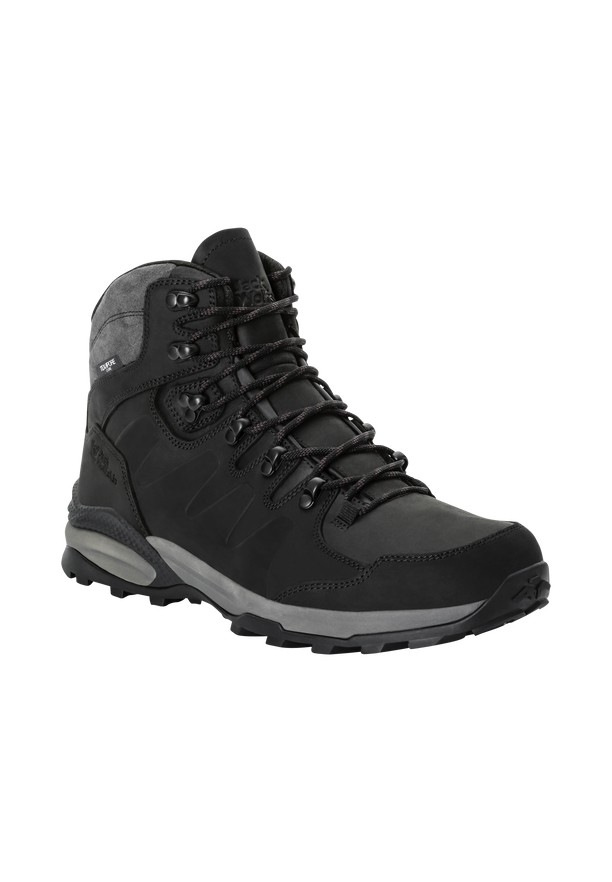 Black Men Jack Wolfskin Refugio Prime Texapore Mid Hiking Shoes | 38891792