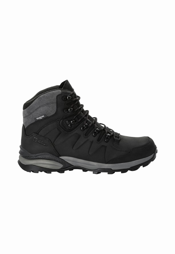 Black Men Jack Wolfskin Refugio Prime Texapore Mid Hiking Shoes | 38891792