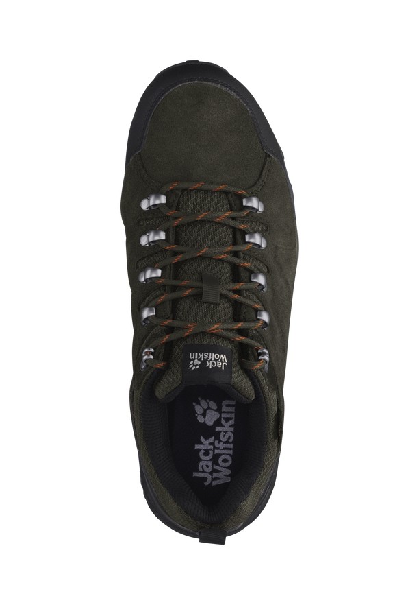 Black Men Jack Wolfskin Refugio Texapore Low Hiking Shoes | 45453805