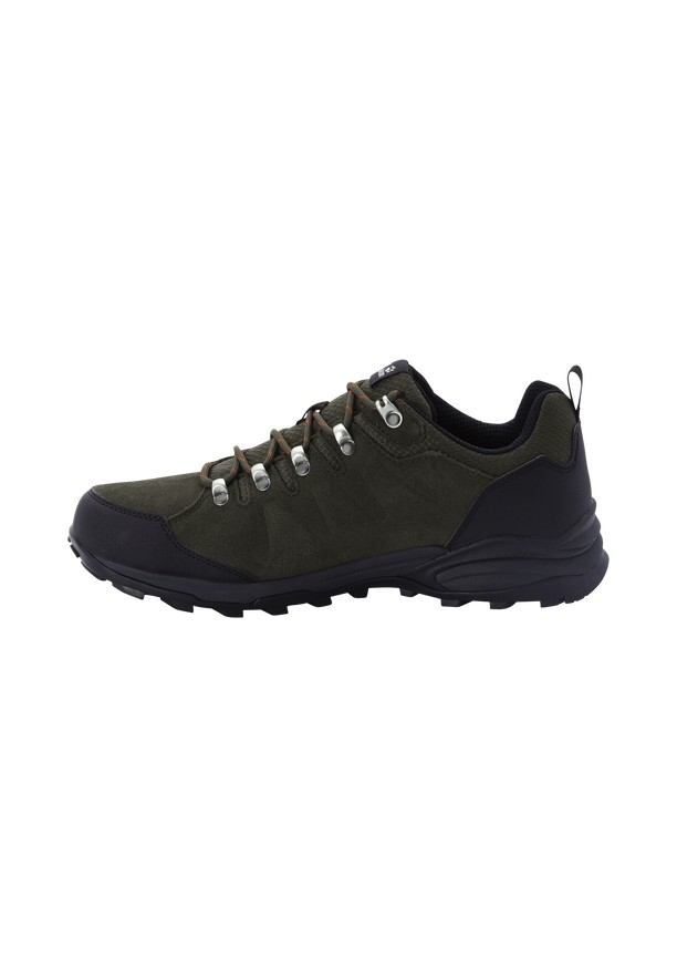Black Men Jack Wolfskin Refugio Texapore Low Hiking Shoes | 45453805