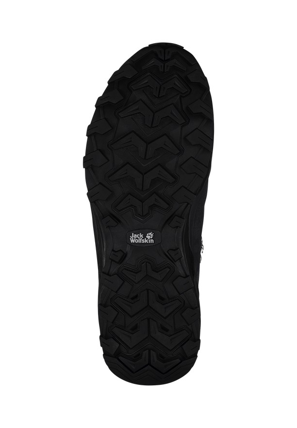 Black Men Jack Wolfskin Refugio Texapore Mid Hiking Shoes | 30590585