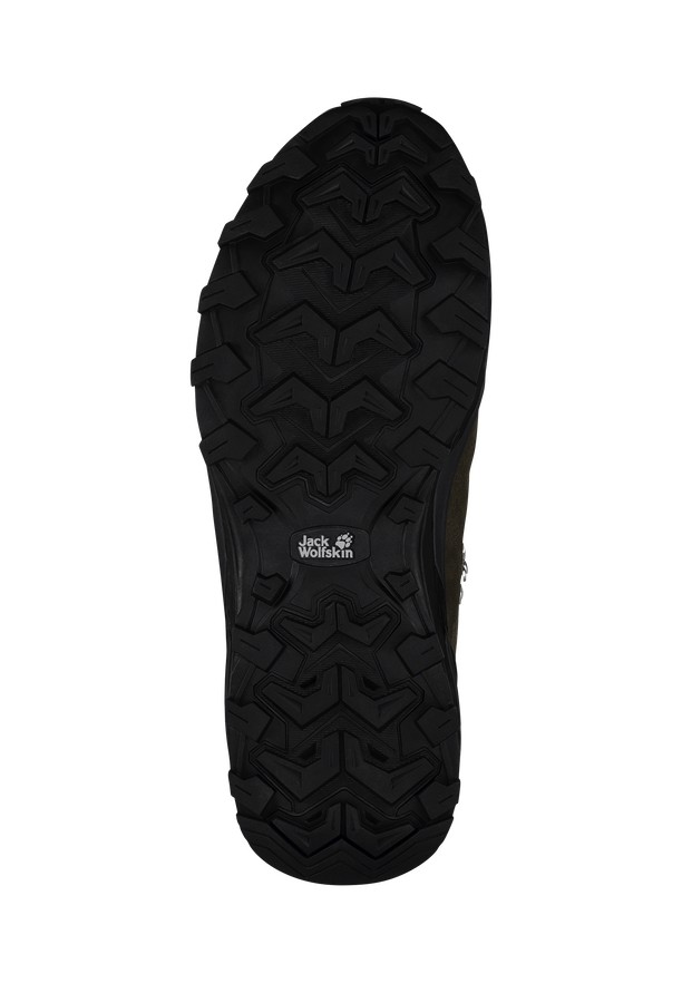 Black Men Jack Wolfskin Refugio Texapore Mid Hiking Shoes | 36049967