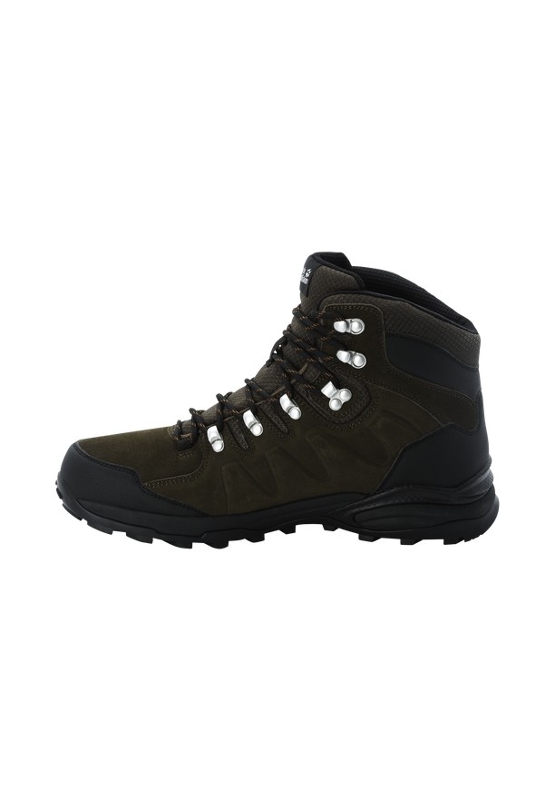 Black Men Jack Wolfskin Refugio Texapore Mid Hiking Shoes | 36049967