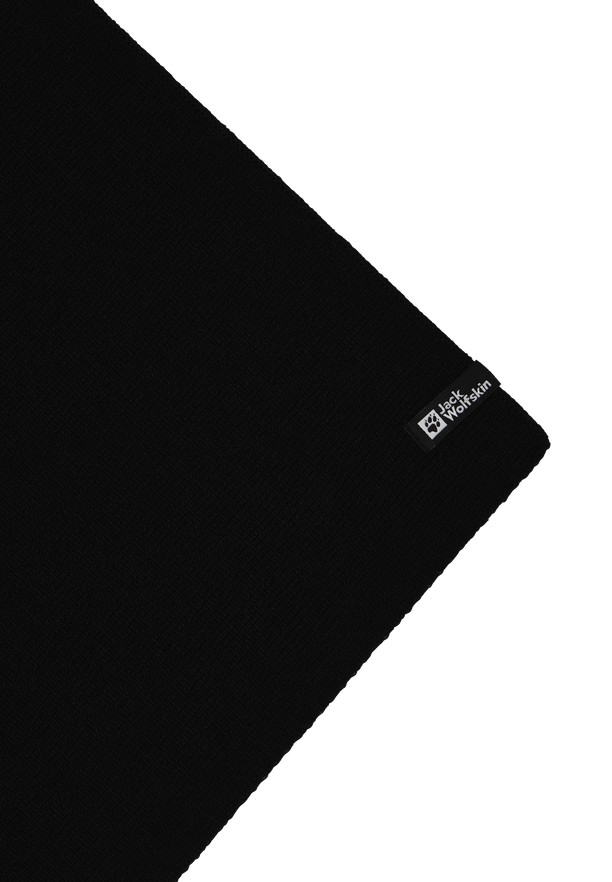 Black Men Jack Wolfskin Rib Scarf | 30016507