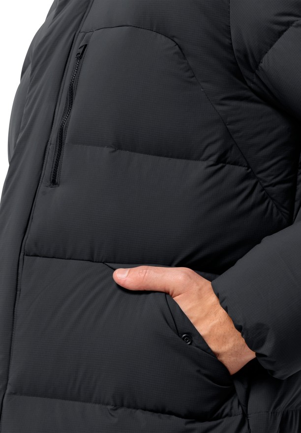 Black Men Jack Wolfskin Roemertor Down Jackets | 23089374