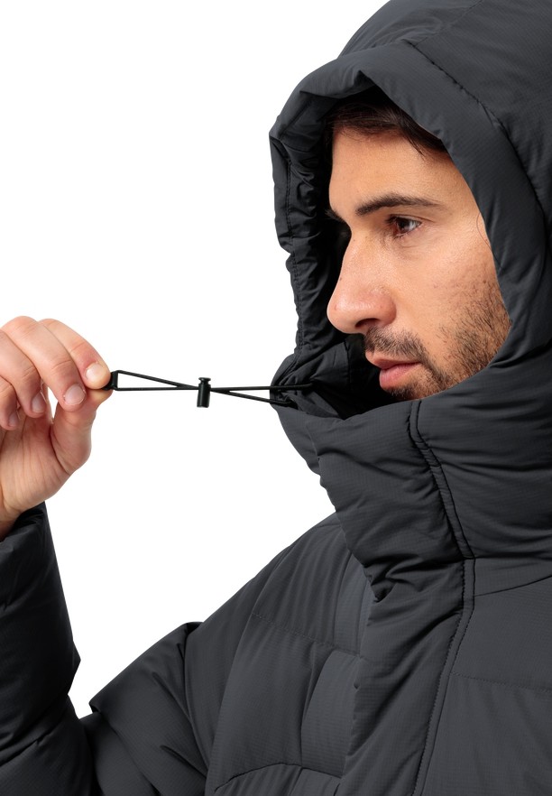 Black Men Jack Wolfskin Roemertor Down Jackets | 23089374