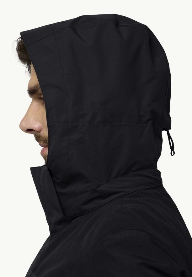 Black Men Jack Wolfskin Romberg 3in1 Jackets | 45834625