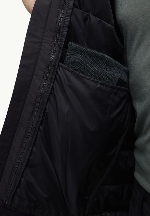 Black Men Jack Wolfskin Romberg 3in1 Jackets | 32906351