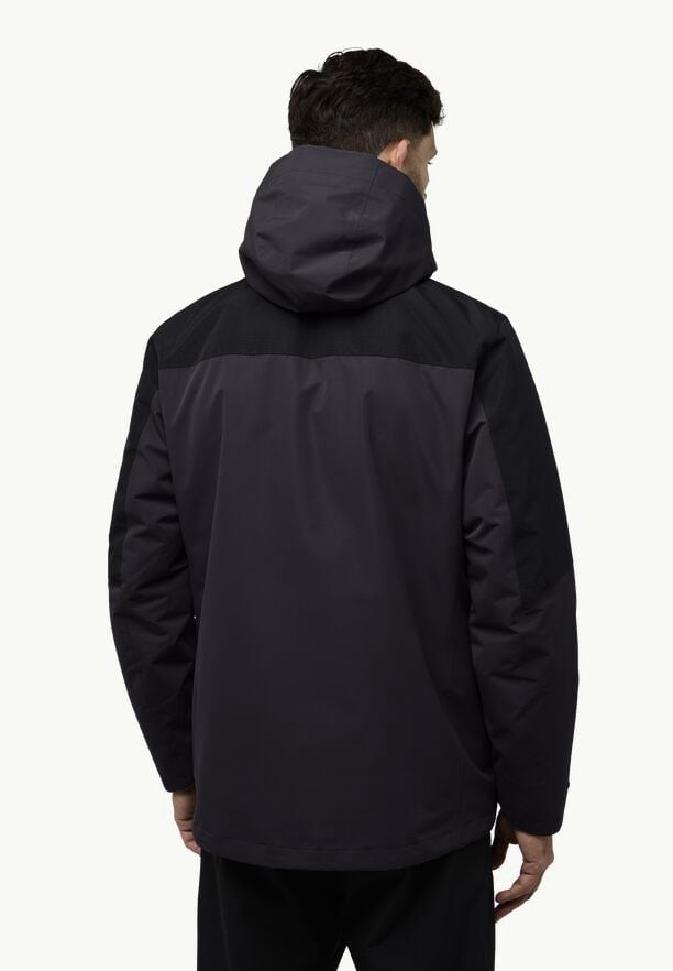 Black Men Jack Wolfskin Romberg 3in1 Jackets | 32906351