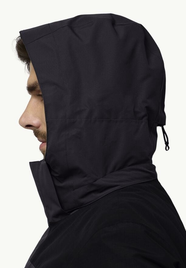 Black Men Jack Wolfskin Romberg 3in1 Jackets | 32906351