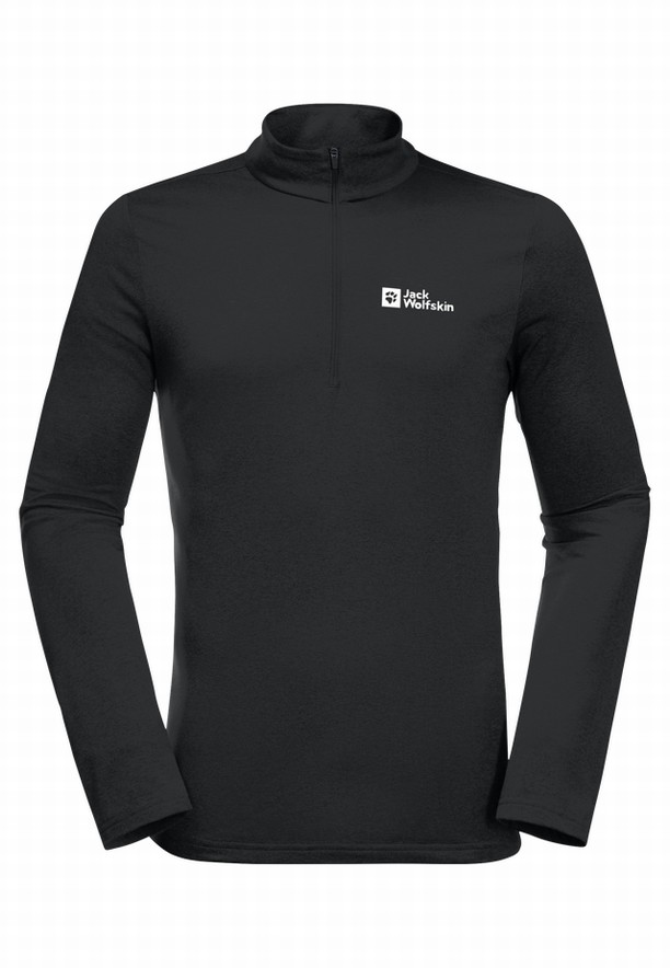 Black Men Jack Wolfskin Skyhermal Hz T Shirts | 16580459