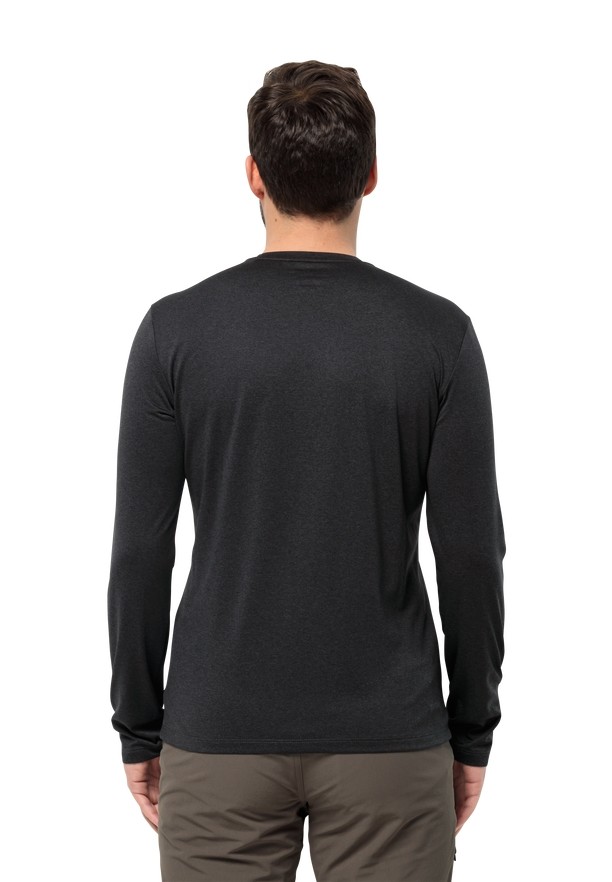 Black Men Jack Wolfskin Skyhermal L/s T Shirts | 76888975