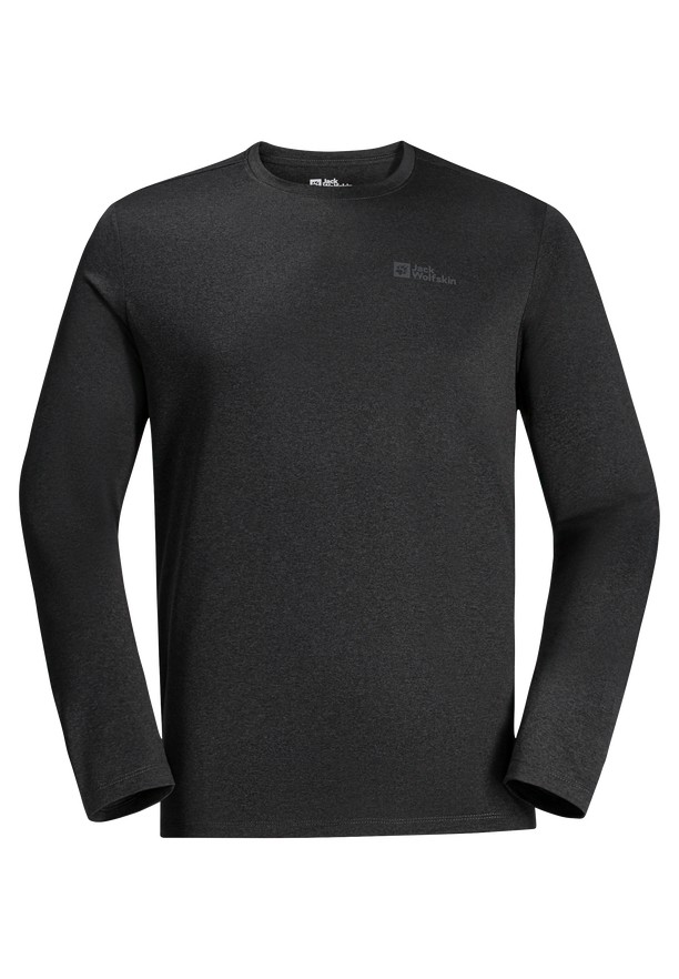 Black Men Jack Wolfskin Skyhermal L/s T Shirts | 76888975
