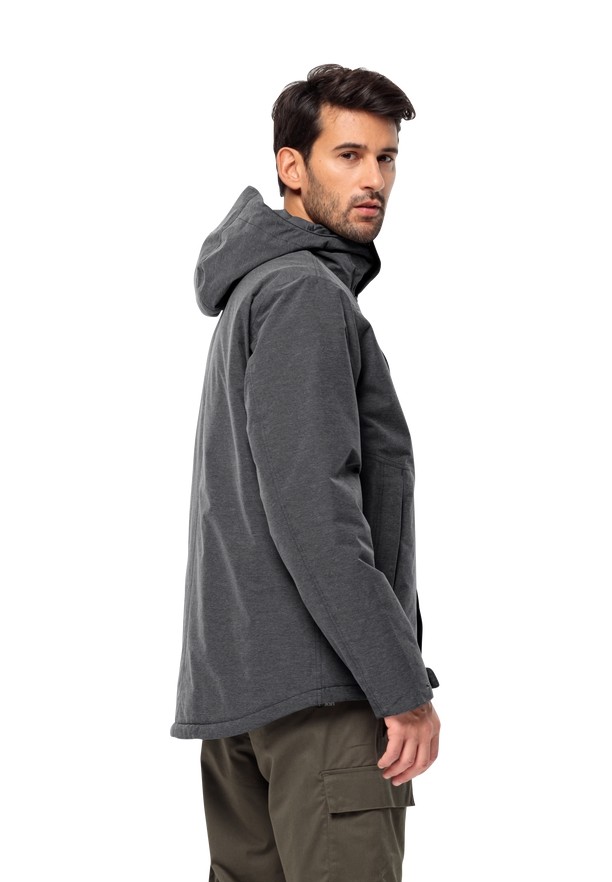Black Men Jack Wolfskin Snowy Park Winter Jackets | 58055320