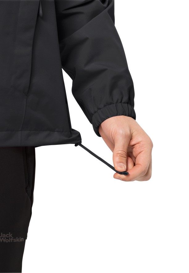 Black Men Jack Wolfskin Stormy Point 2l Rain Jackets | 12191767