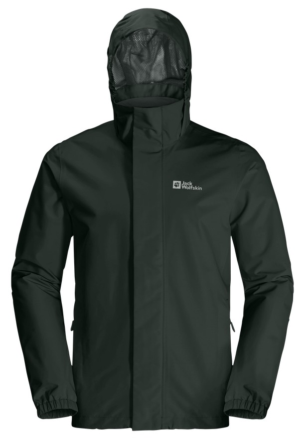 Black Men Jack Wolfskin Stormy Point 2l Rain Jackets | 59080453