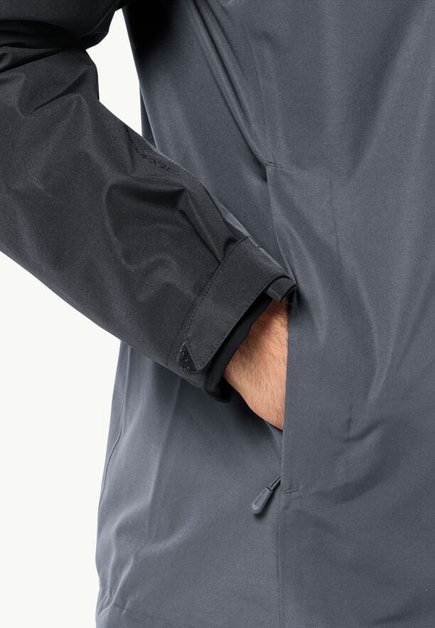 Black Men Jack Wolfskin Taubenberg 3in1 Jackets | 24177028