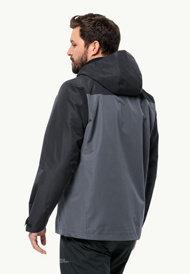 Black Men Jack Wolfskin Taubenberg 3in1 Jackets | 24177028