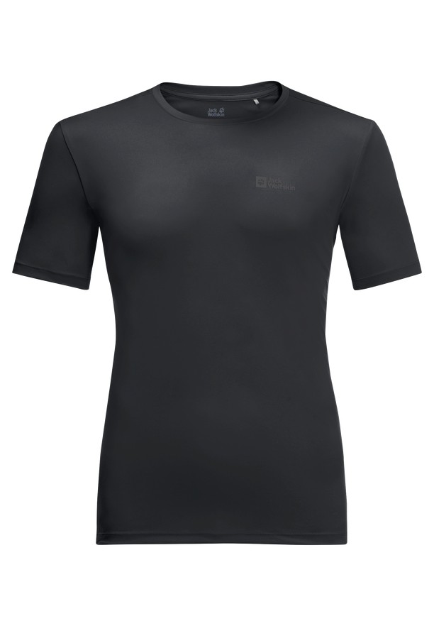 Black Men Jack Wolfskin Tech T Shirts | 78033956